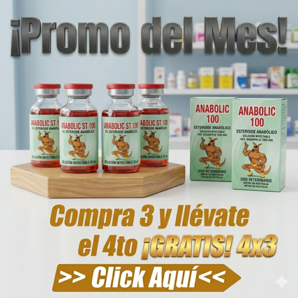 4 BOTES de Winstrol 20ml x 100mg